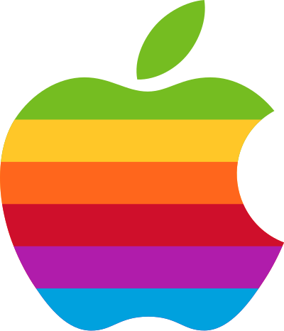 Logo Apple arc-en-ciel (1977-1998)